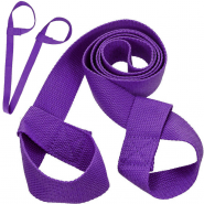 Ремень-стяжка для йога ковриков и валиков (фиолетоввый) 10018579